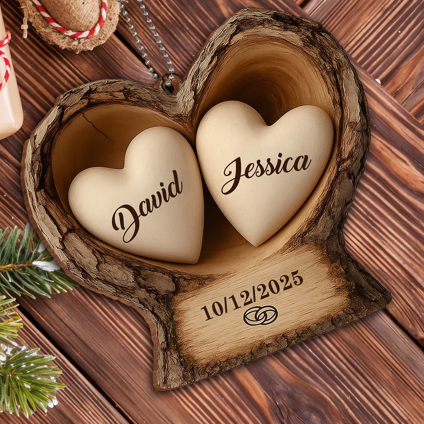 Capture Special Moments With Our Heart Wood Ornament