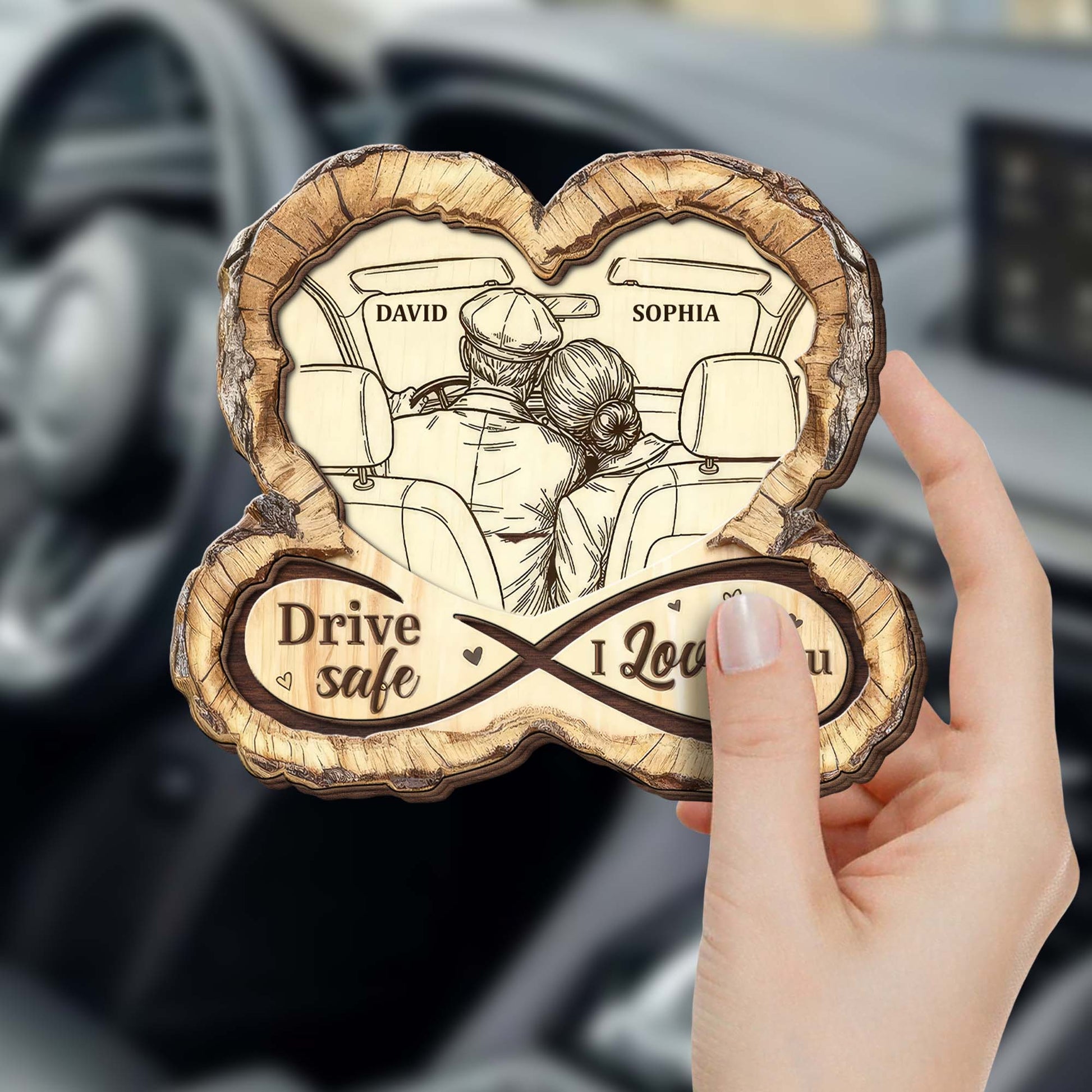Drive Safe I Love You, Car, Couple, Heart