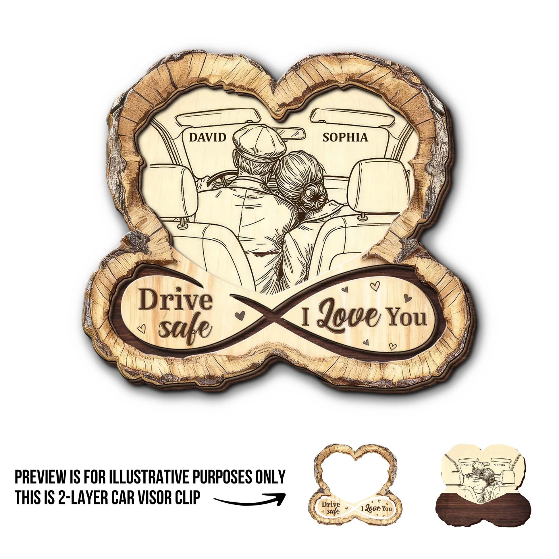 Drive Safe I Love You, Car, Couple, Heart