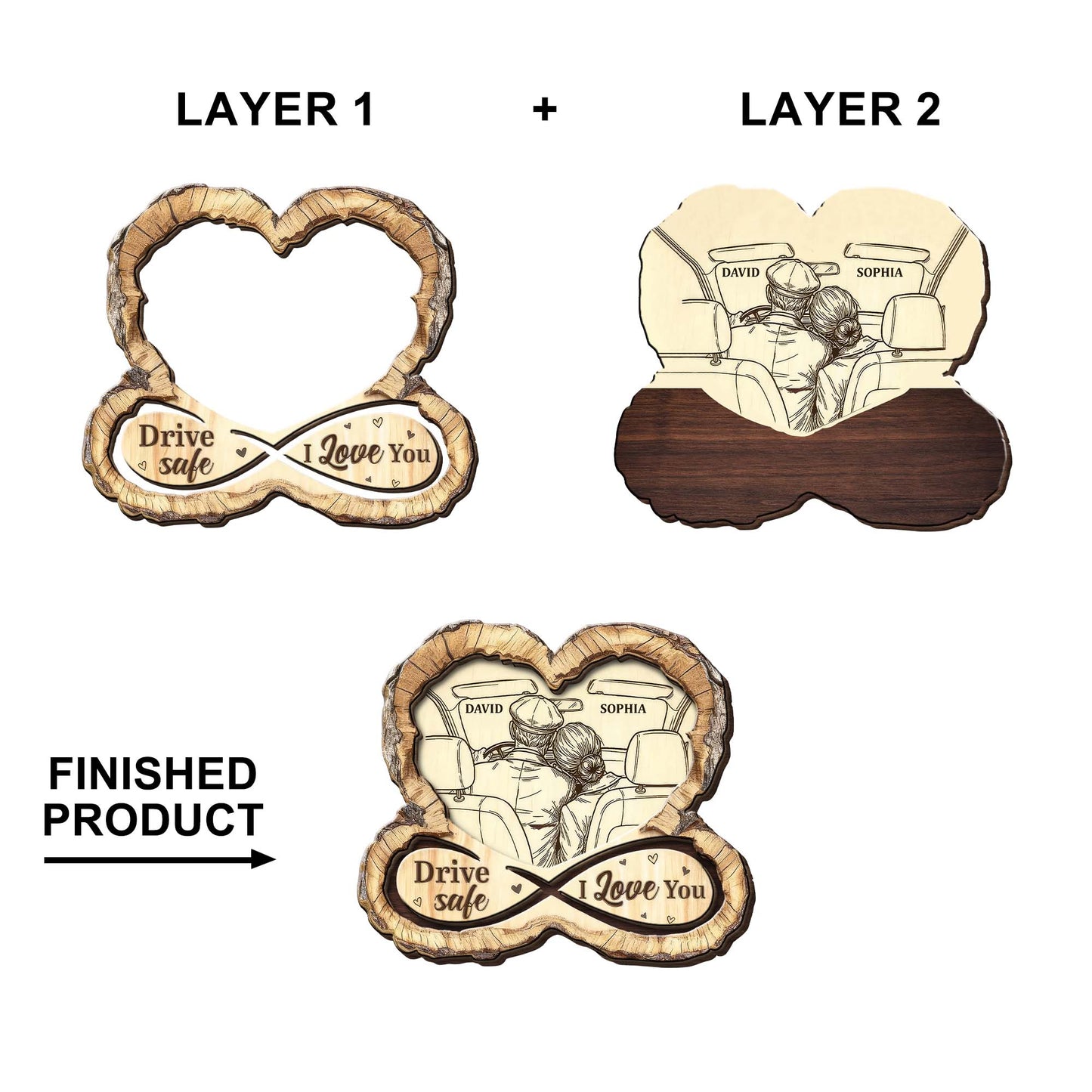 Drive Safe I Love You, Car, Couple, Heart