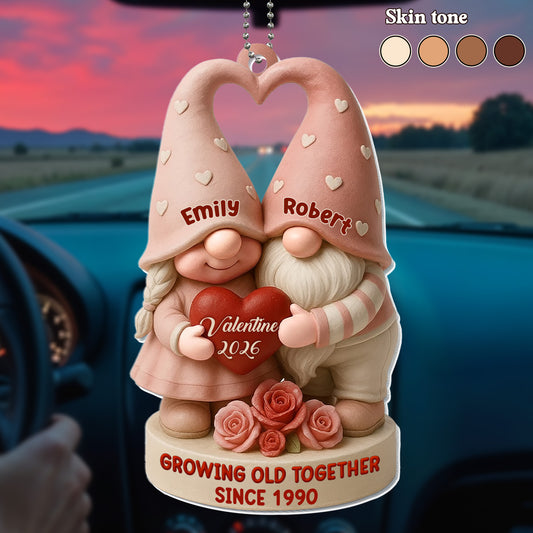 Growing Old Together, Hearts And Roses Ornament