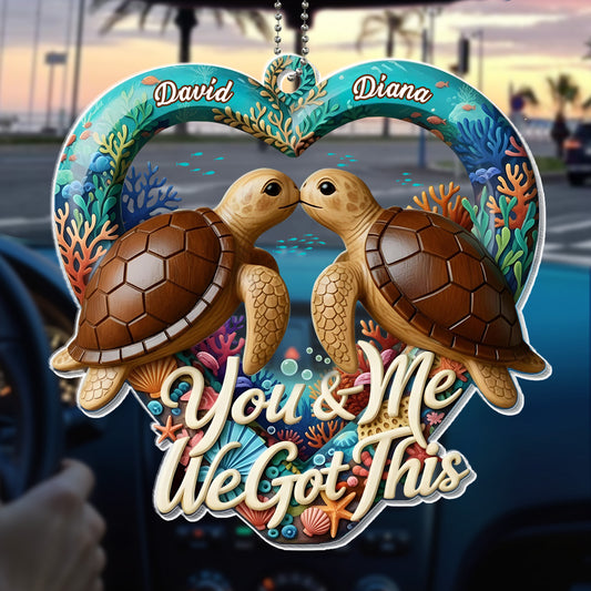 You & Me We Got This, Sea Turtles Love Heart Design