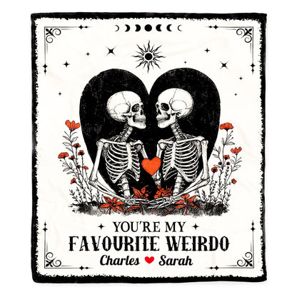 You're My Favourite Weirdo With Skeletons and Heart