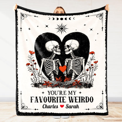 You're My Favourite Weirdo With Skeletons and Heart