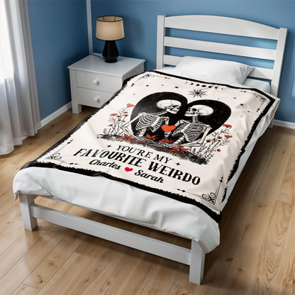 You're My Favourite Weirdo With Skeletons and Heart