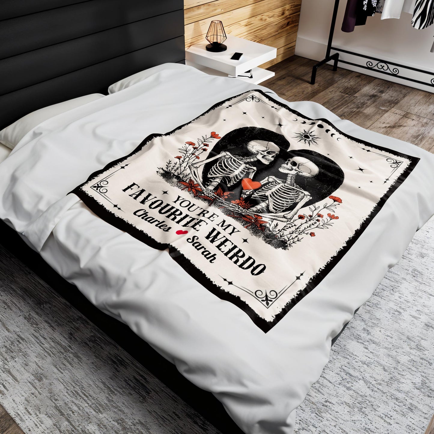 You're My Favourite Weirdo With Skeletons and Heart