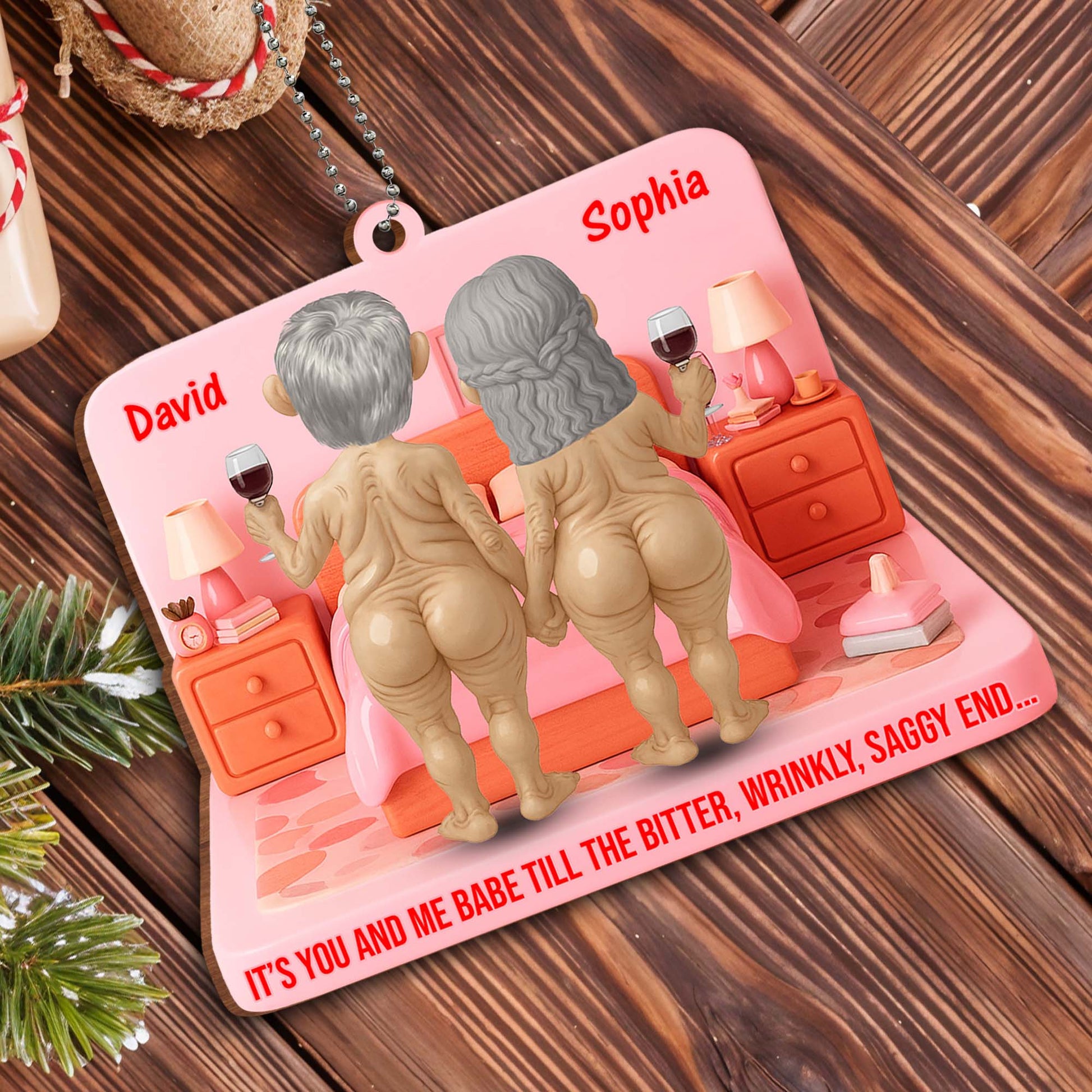 It's You And Me Babe Romantic Elderly Couple Design
