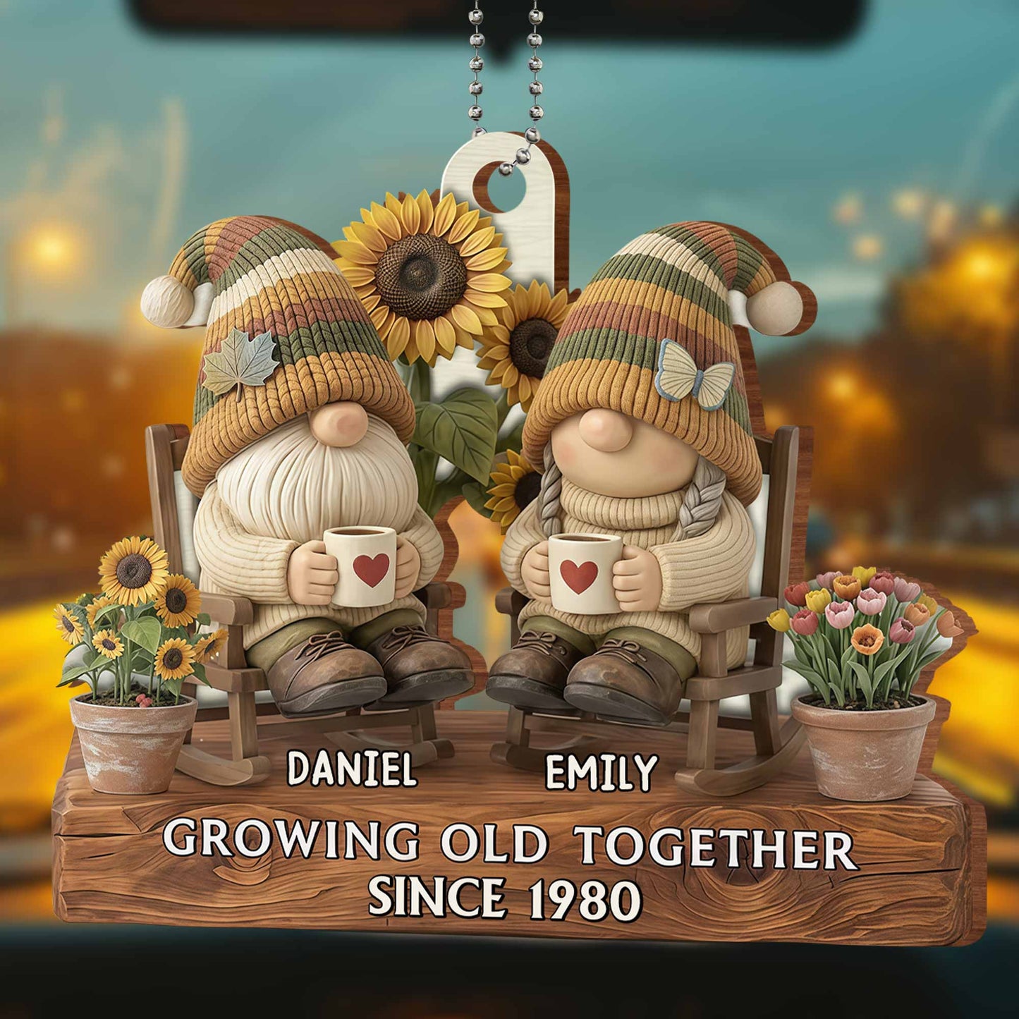 Growing Old Together, Gnomes And Sunflowers