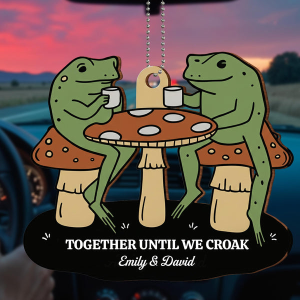Together Until We Croak, Frogs At Mushroom Table