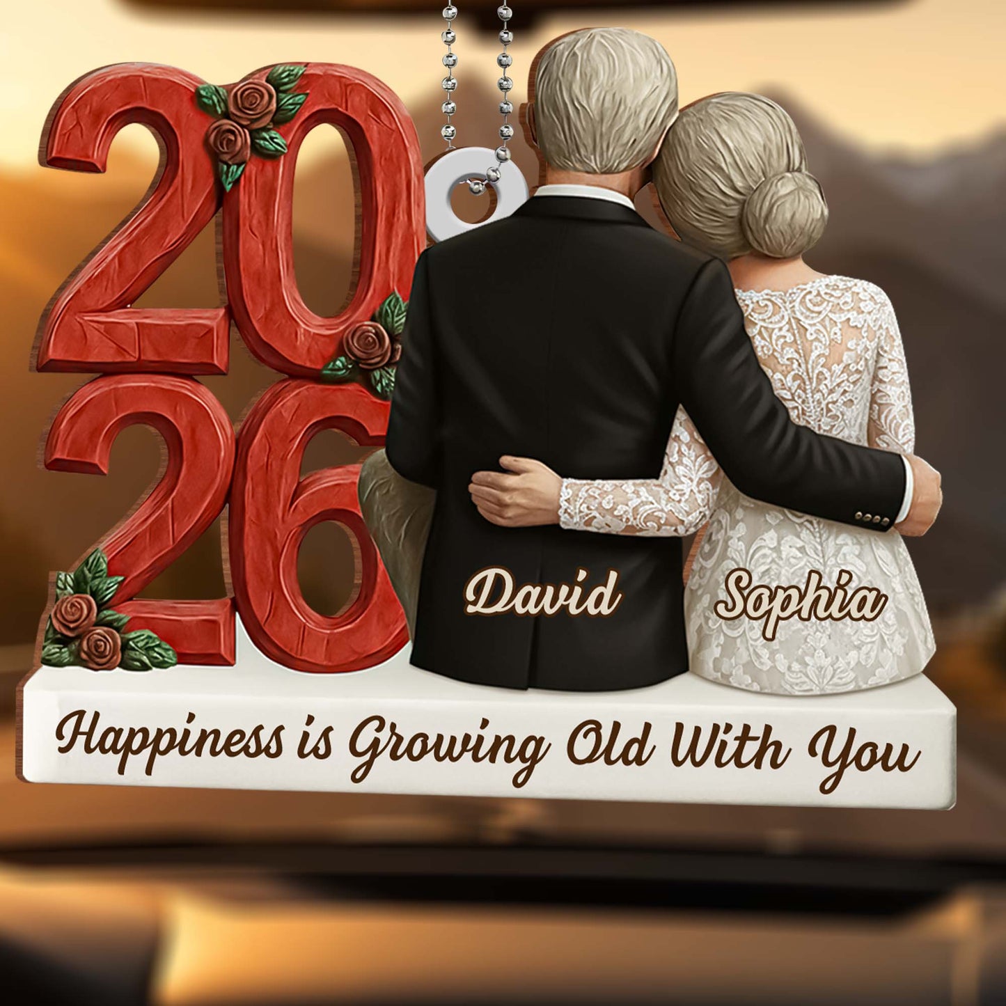 Happiness Is Growing Old With You, Elderly Couple
