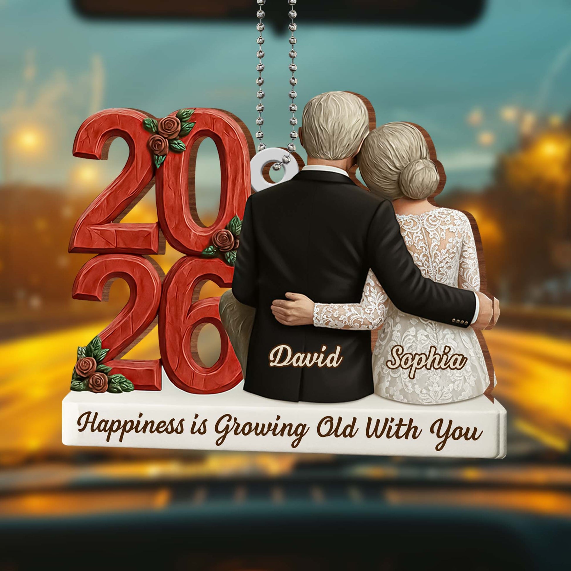 Happiness Is Growing Old With You, Elderly Couple