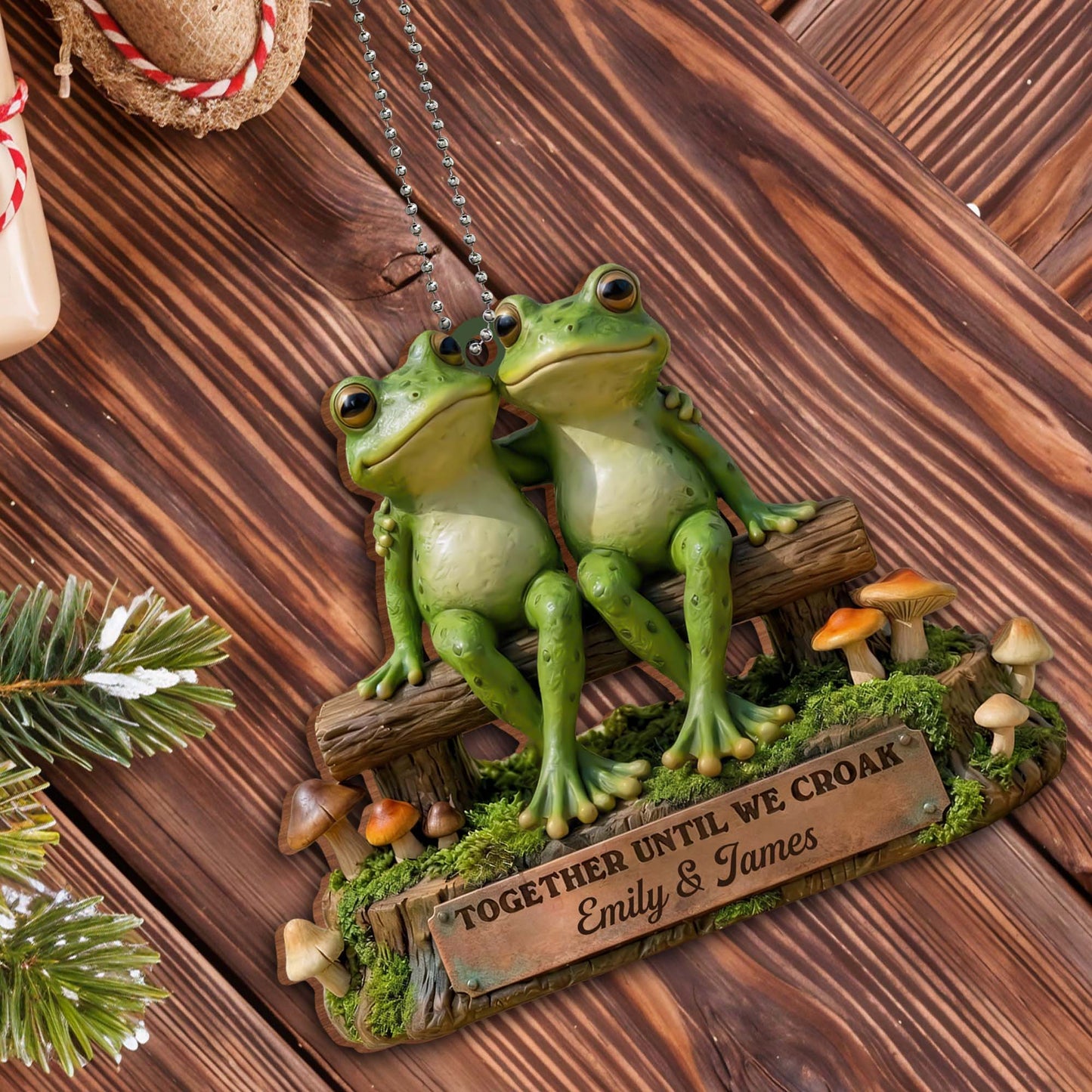 Together Until We Croak With Charming Frog Pair