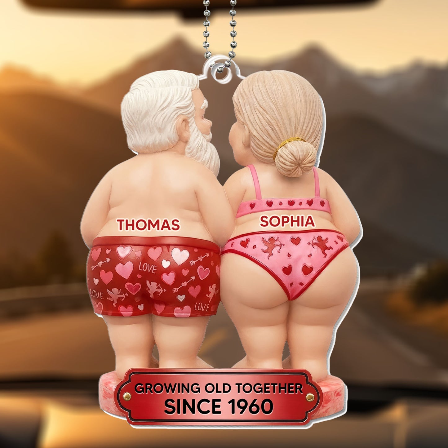 Growing Old Together, Elderly Couple Design