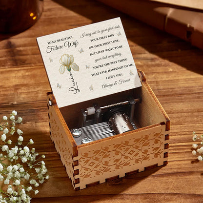 To My Beautiful Future Wife, Flower And Butterfly