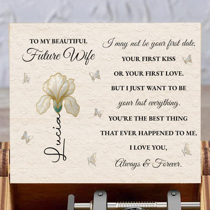 To My Beautiful Future Wife, Flower And Butterfly