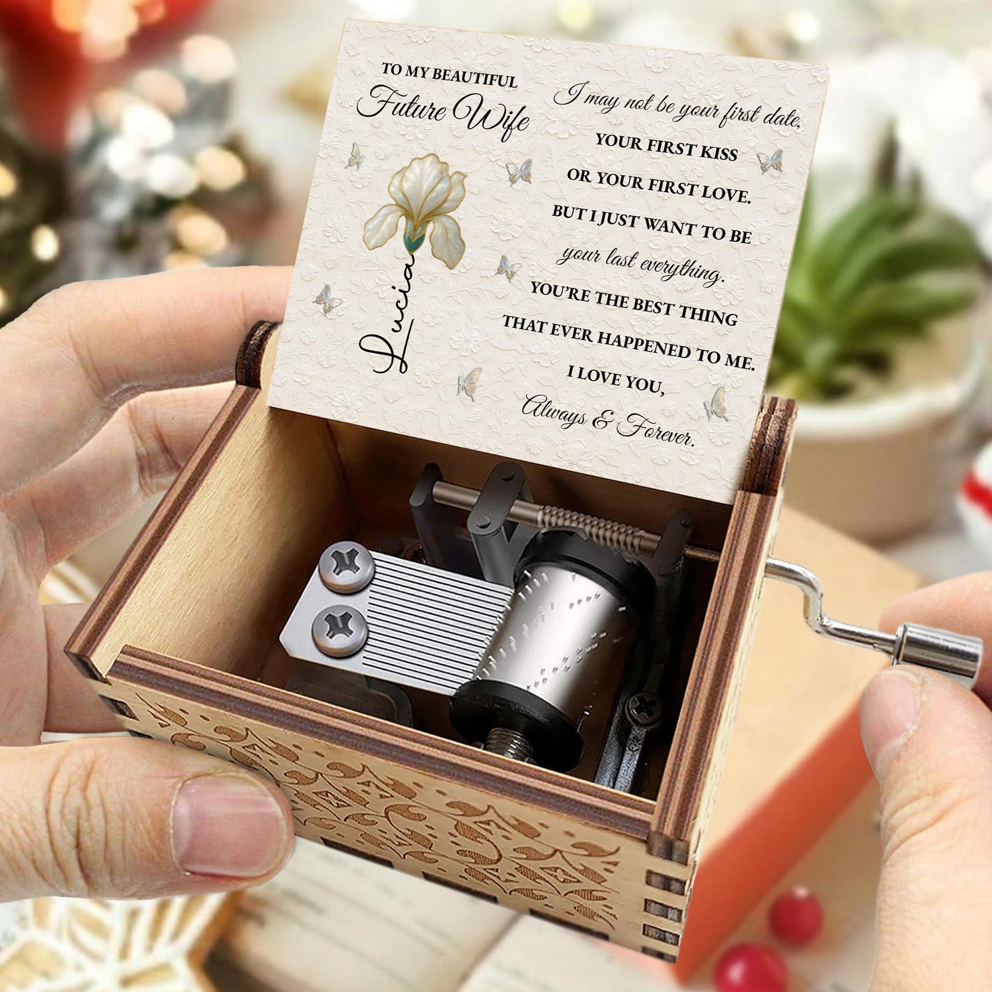 To My Beautiful Future Wife, Flower And Butterfly