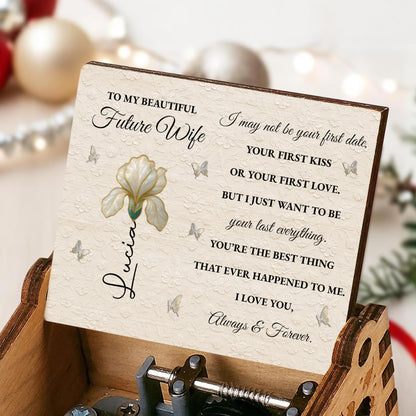 To My Beautiful Future Wife, Flower And Butterfly