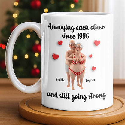 Annoying Each Other Since And Still Going Strong - Personalized Custom Coffee Mug - CPL1143_MG