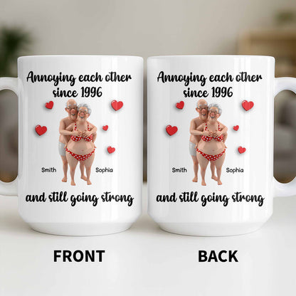 Annoying Each Other Since And Still Going Strong - Personalized Custom Coffee Mug - CPL1143_MG