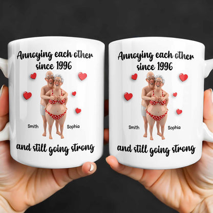 Annoying Each Other Since And Still Going Strong - Personalized Custom Coffee Mug - CPL1143_MG
