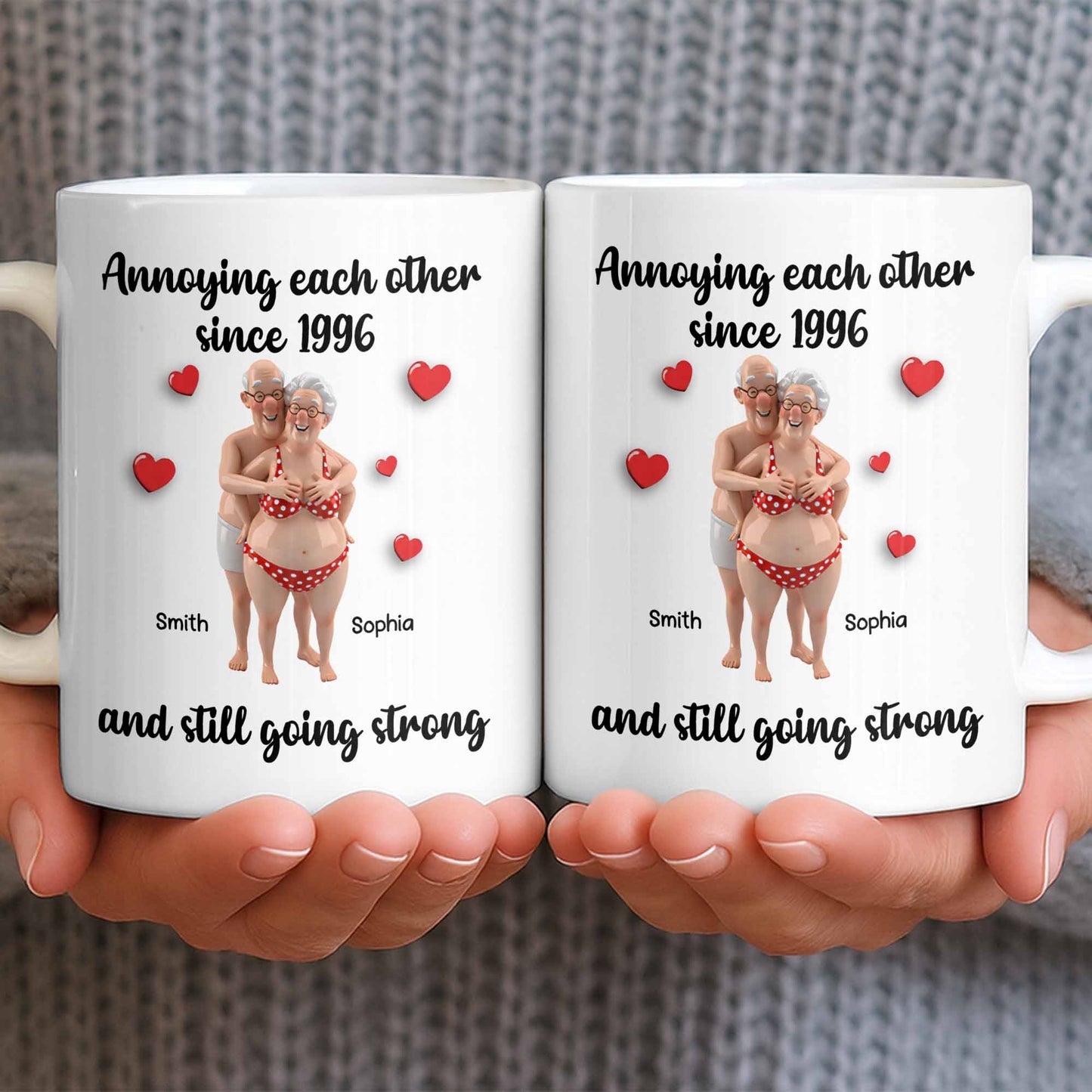 Annoying Each Other Since And Still Going Strong - Personalized Custom Coffee Mug - CPL1143_MG