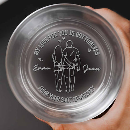 My Love For You Is Bottomless, Couple and Heart Design