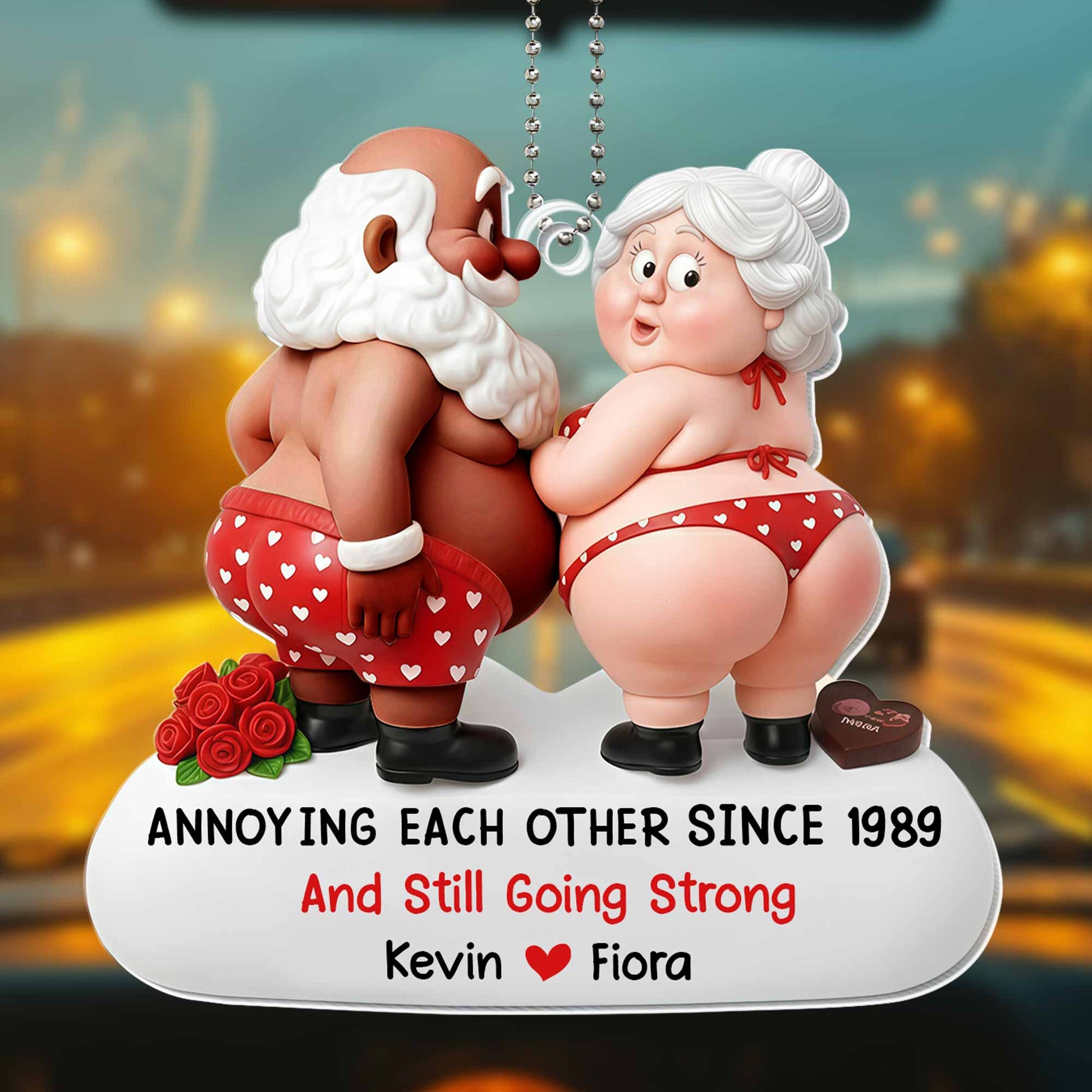 Annoying Each Other Since 1990 And Still Going Strong, Santa And Mrs. Claus