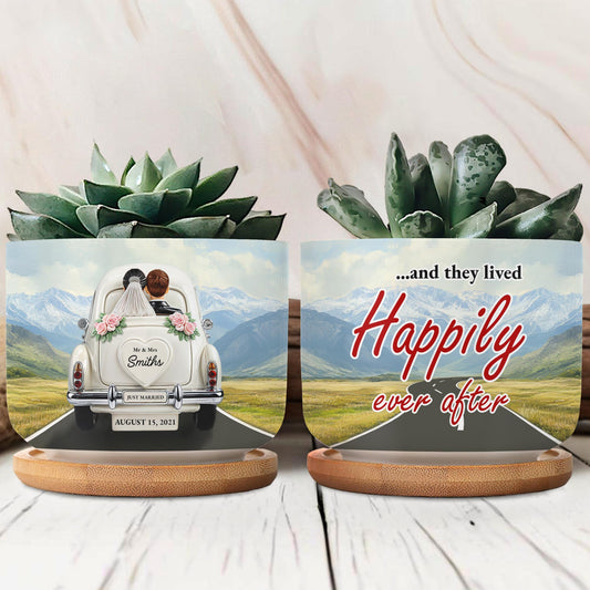 ...And They Lived Happily Ever After, Wedding Car and Mountain Landscape
