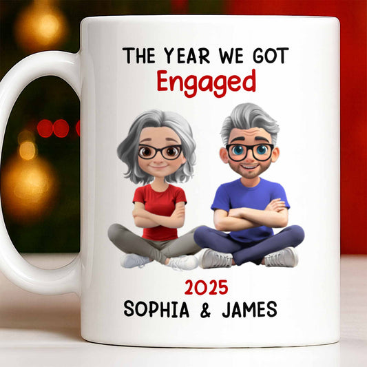 The Year We Got Engaged, Cartoon Couple Design