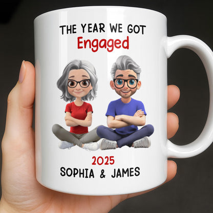 The Year We Got Engaged, Cartoon Couple Design