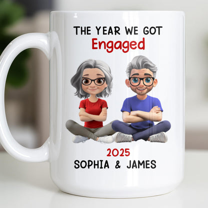 The Year We Got Engaged, Cartoon Couple Design