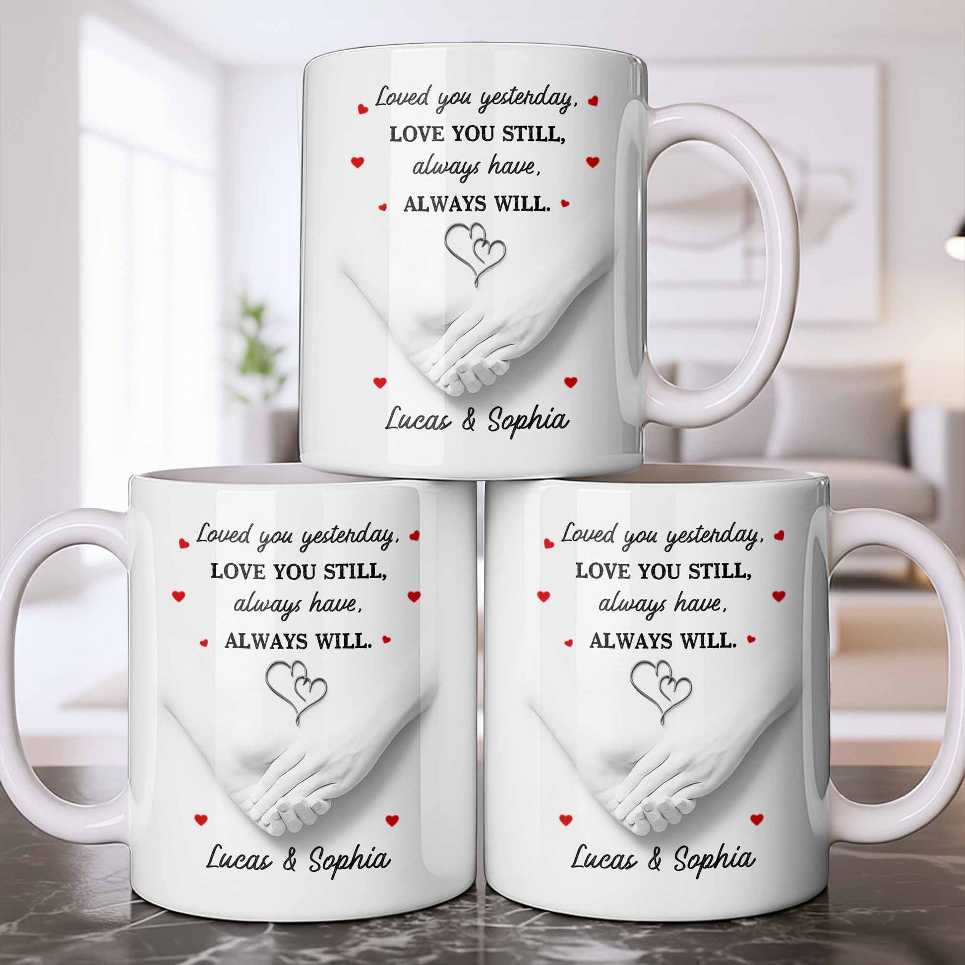 Loved You Yesterday, Love You Still, Hearts And Holding Hands