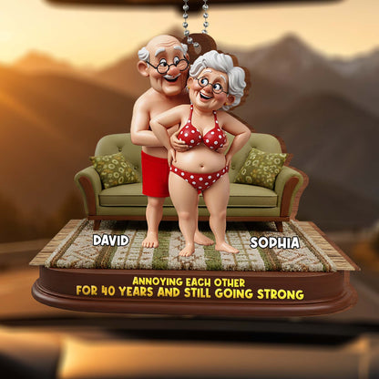 Annoying Each Other For 40 Years Elderly Couple