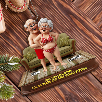 Annoying Each Other For 40 Years Elderly Couple