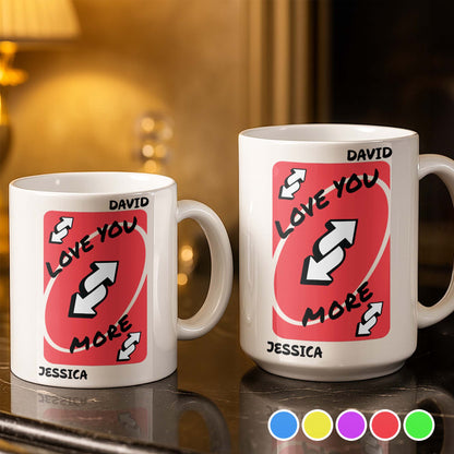 Love You More With Heart And Arrows - Personalized Custom Coffee Mug - CPL1153_MG