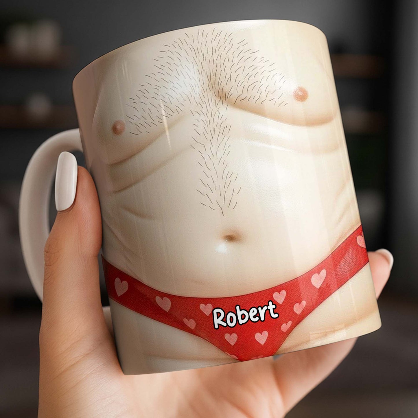 Custom Cupid-Themed Mug With Hearts And Angels - Personalized Custom Coffee Mug - CPL1158_MG