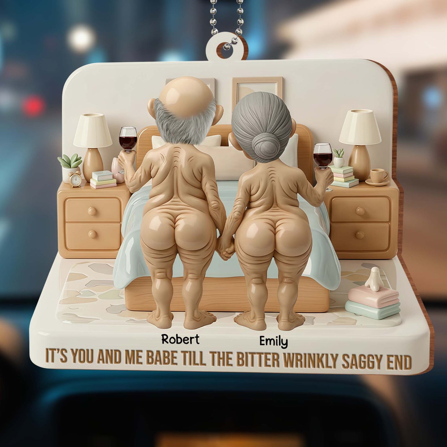 It's You And Me Babe Till The Bitter Wrinkly Saggy End, Elderly Couple