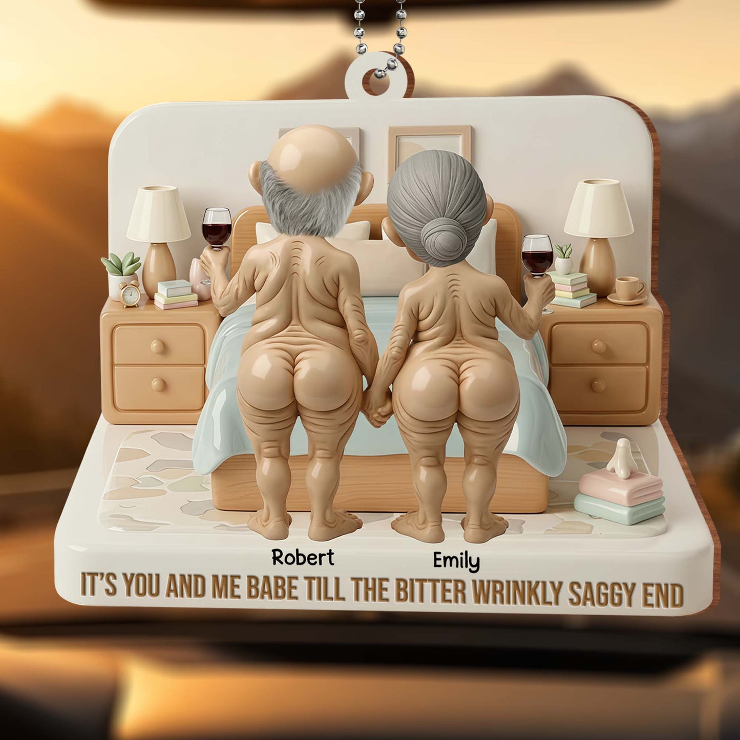 It's You And Me Babe Till The Bitter Wrinkly Saggy End, Elderly Couple