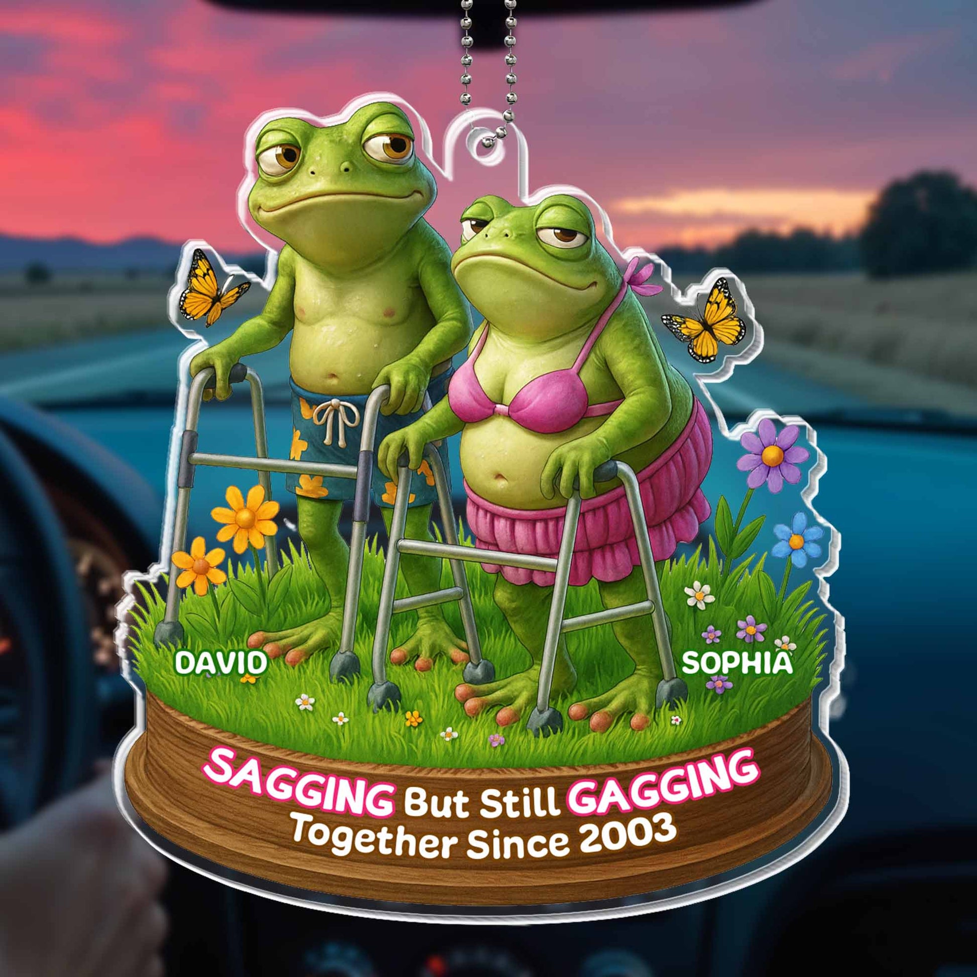 Sagging But Still Gagging, Frogs and Flowers
