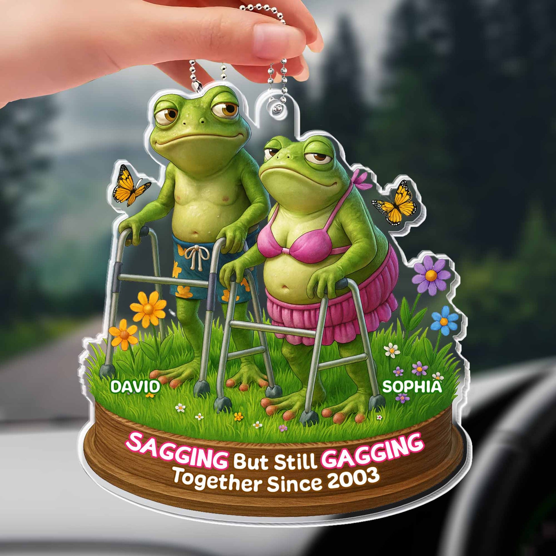 Sagging But Still Gagging, Frogs and Flowers
