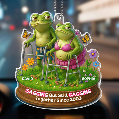Sagging But Still Gagging, Frogs and Flowers