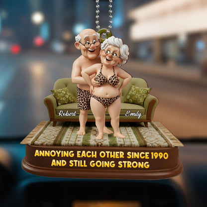 Annoying Each Other Since 1990, Elderly Couple In Love