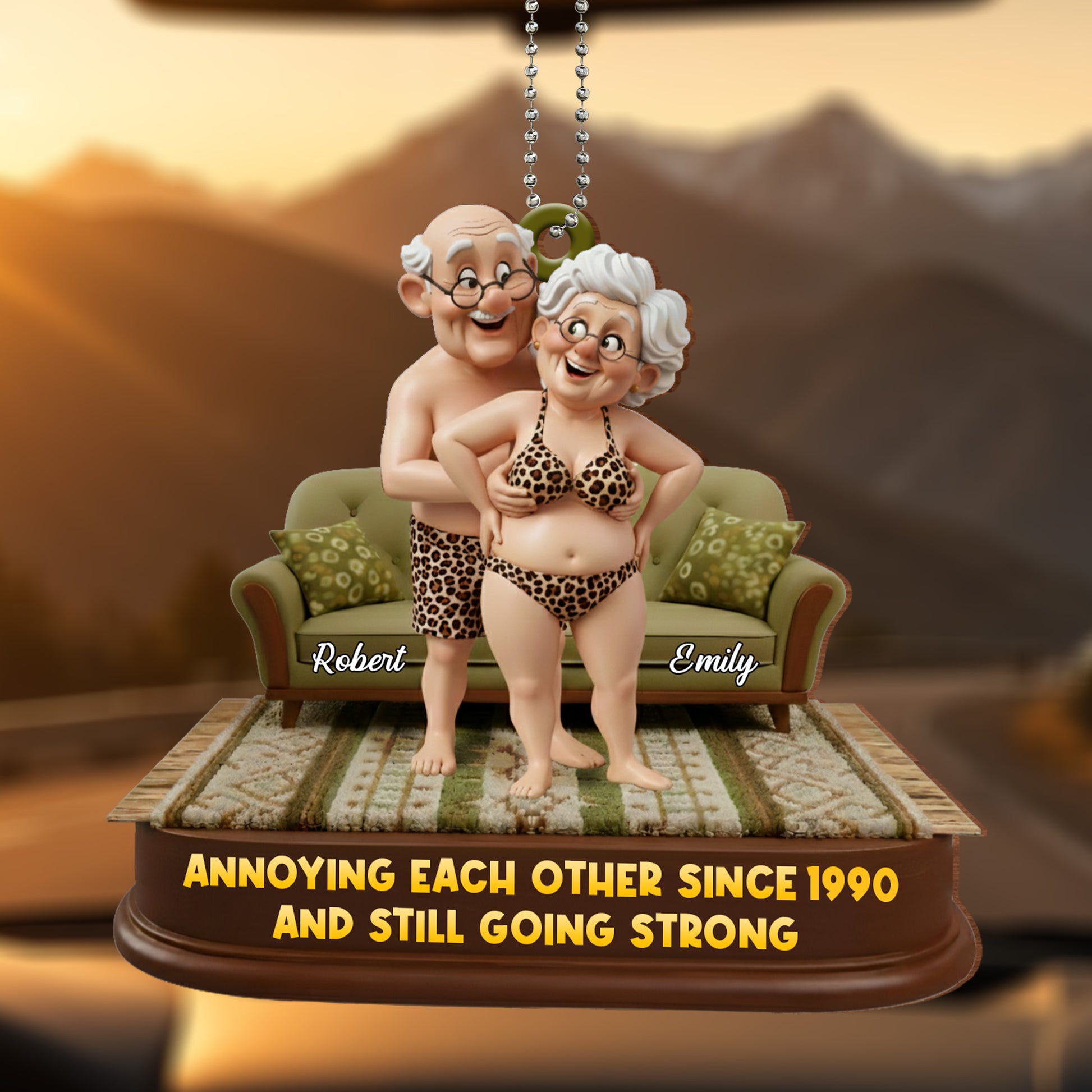 Annoying Each Other Since 1990, Elderly Couple In Love