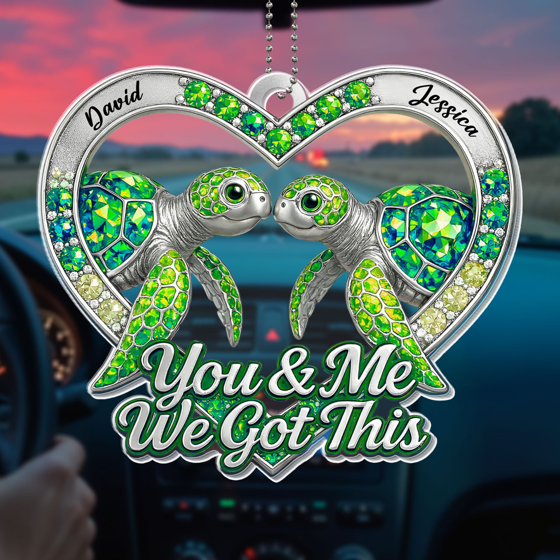 You & Me We Got This Turtles Ornament