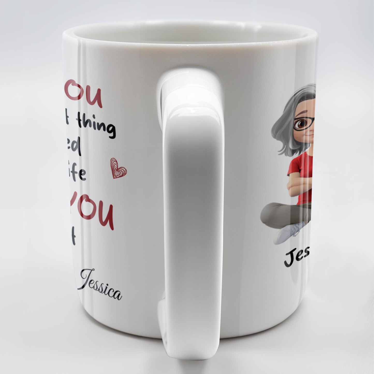 Loving You Is The Second Best Thing, Cartoon Couple Mug
