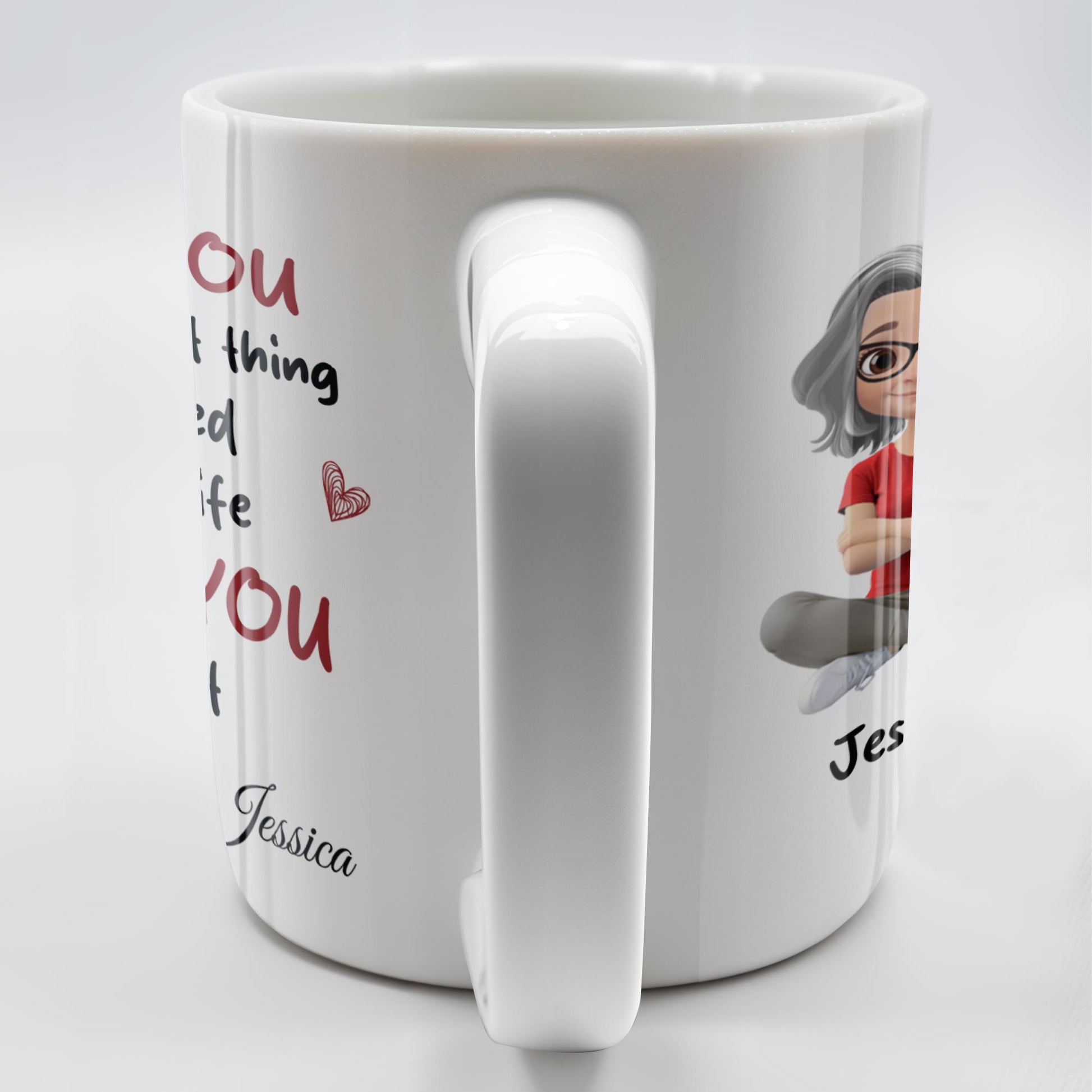 Loving You Is The Second Best Thing, Cartoon Couple Mug