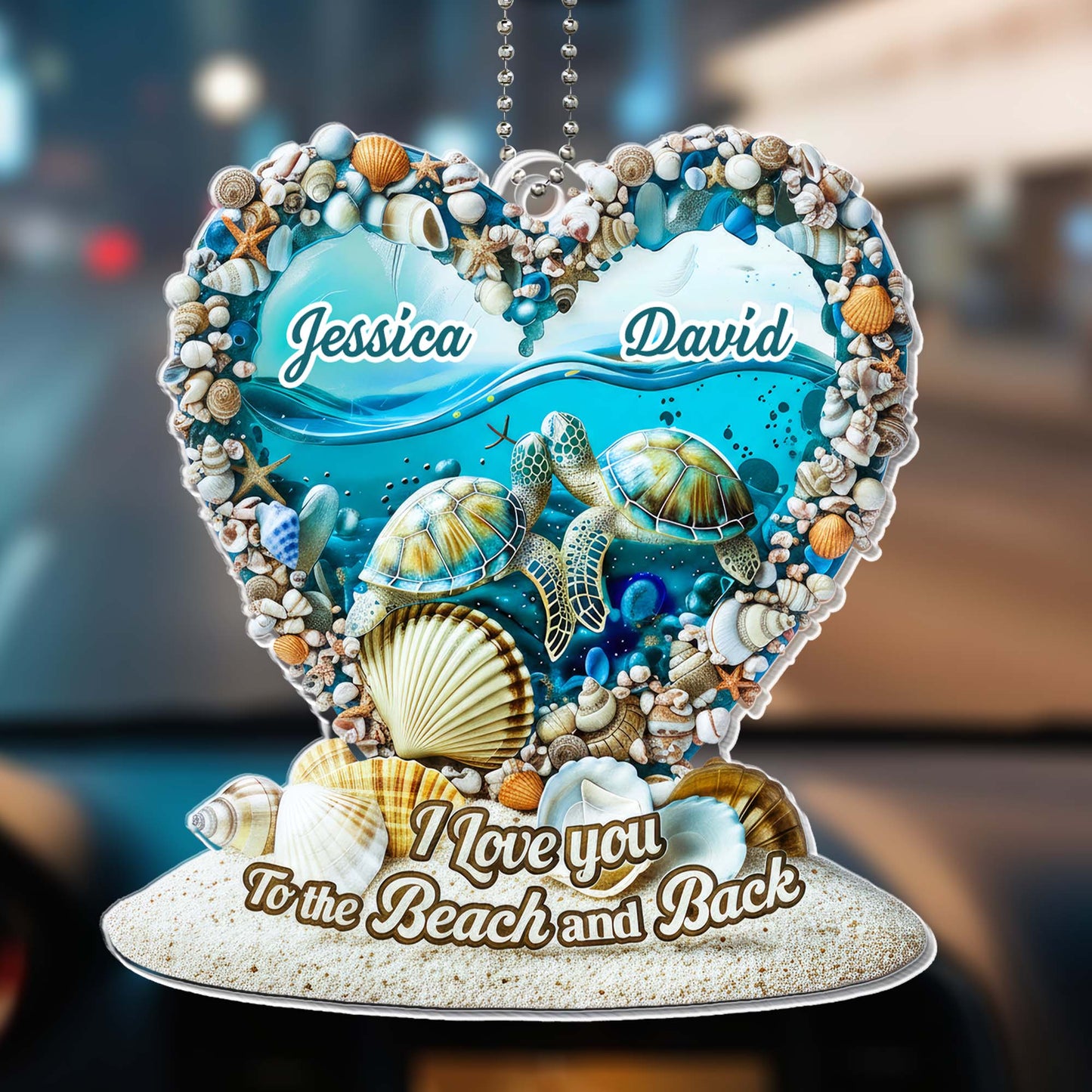 I Love You To The Beach And Back With Turtles And Seashells