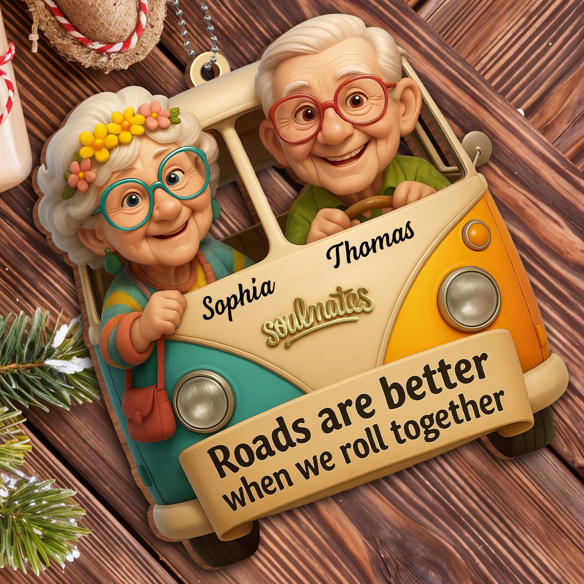 Roads Are Better When We Roll Together, Elderly Couple In Car