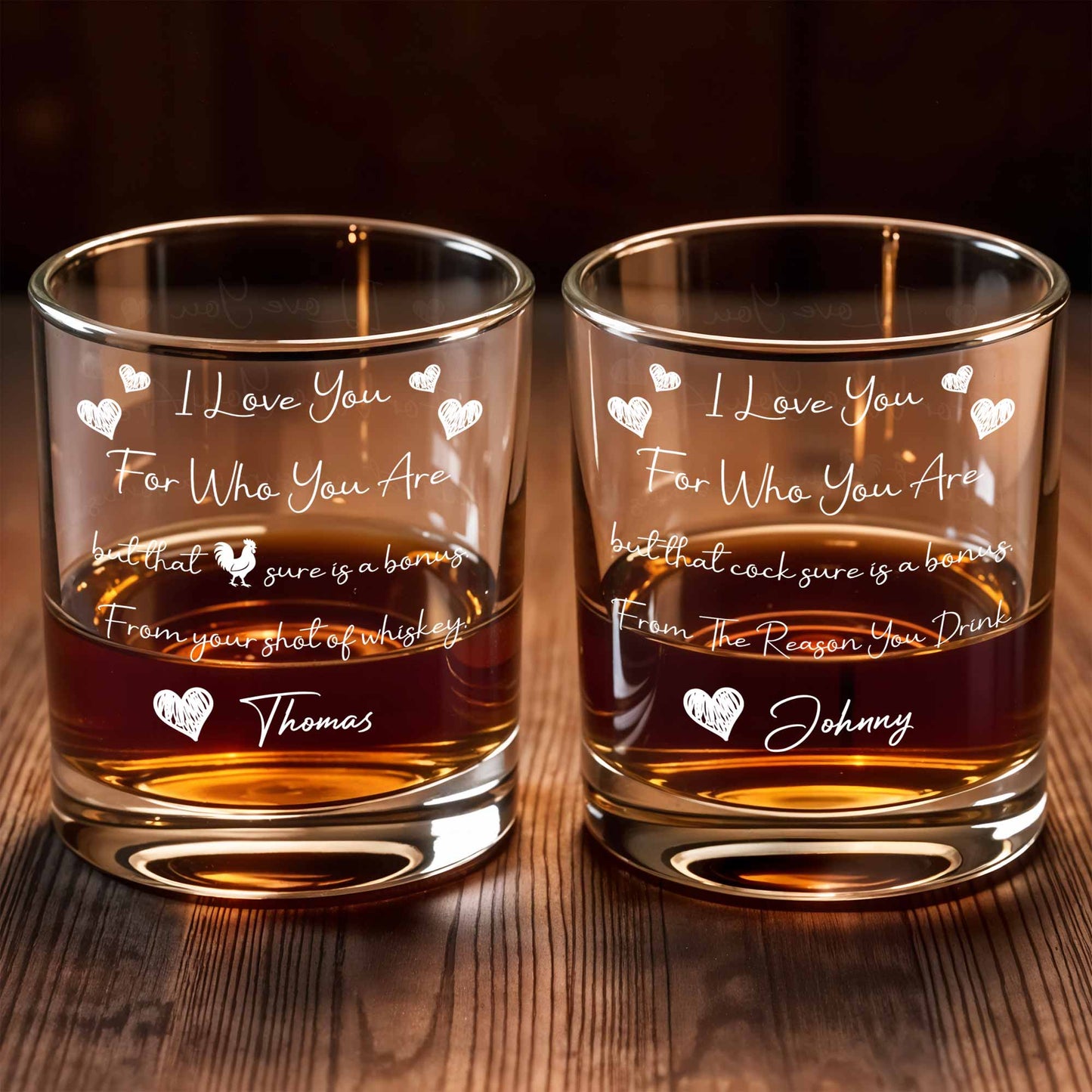 I Love You For Who You Are, Hearts And Rooster