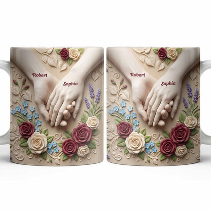 Celebrate Love And Commitment, Hands And Roses